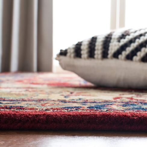 SAFAVIEH Classic Collection 9'6" x 13'6" Assorted / Red CL225A Handmade Traditional Oriental Premium Wool Area Rug in Saudi Arabia