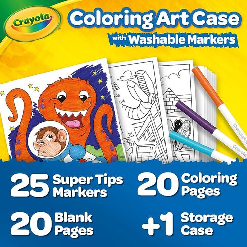 Crayola Twistables Colored Pencils Set (65ct), Kids Drawing Kit, Portable Art Case, Gifts for Kids Ages 4+ in Saudi Arabia