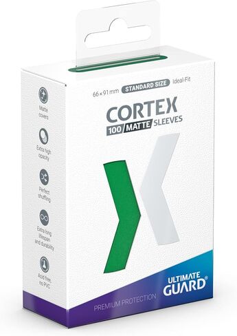 أكمام بطاقات خارجية Ultimate Guard Cortex، 100 أكمام TCG ذات حجم قياسي، 66 × 91 مم، ظهر أرجواني، لمسة نهائية لامعة، خالية من PVC والأحماض، وضوح عالي in Kuwait