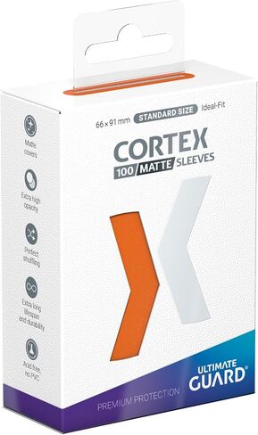 أكمام بطاقات خارجية Ultimate Guard Cortex، 100 أكمام TCG ذات حجم قياسي، 66 × 91 مم، ظهر أرجواني، لمسة نهائية لامعة، خالية من PVC والأحماض، وضوح عالي in Kuwait