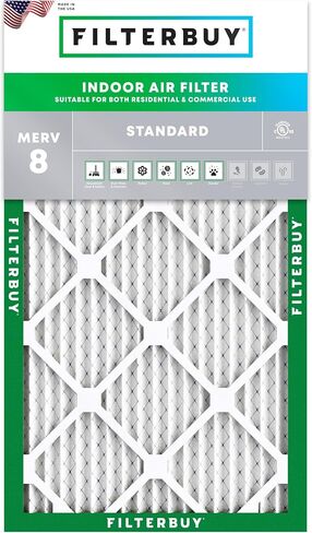 Filterbuy 10x24x1 Air Filter MERV 8 Dust Defense (1-Pack), Pleated HVAC AC Furnace Air Filters Replacement (Actual Size: 9.50 x 23.50 x 0.75 Inches) in Saudi Arabia