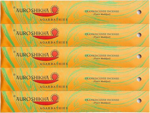 Auroshikha Marbling Frankincense Incense 10 Sticks (10 Pack - Total of 100 gram) in Saudi Arabia