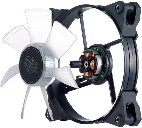 Cooler Master JetFlo 120 - POM Bearing 120mm Blue LED High Performance Silent Fan for Computer Cases, CPU Coolers, and Radiators in Saudi Arabia