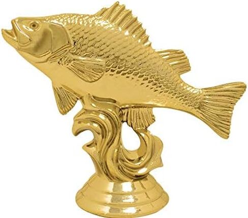 Crown Awards Fish Trophy, 11.5" Gold Cup Perch Fishing Trophies with Free Personalization Prime in Saudi Arabia