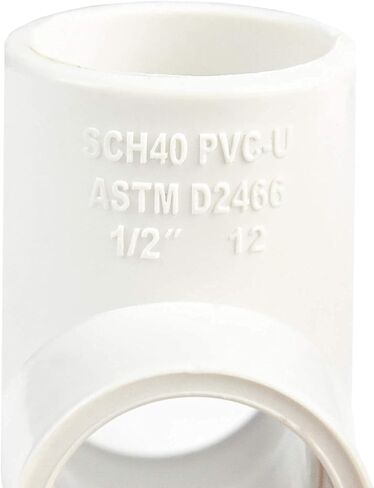 5pcs 1.5In 3-way Tee Elbow PVC Pipe Fittings Coupling Adapter-(Socket x Socket x Socket) Schedule 40, Easy to Install, and High Tensile for Home or Industrial Use pack of 5(5, 1 1/2") in Saudi Arabia