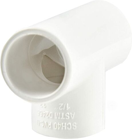 5pcs 1.5In 3-way Tee Elbow PVC Pipe Fittings Coupling Adapter-(Socket x Socket x Socket) Schedule 40, Easy to Install, and High Tensile for Home or Industrial Use pack of 5(5, 1 1/2") in Saudi Arabia