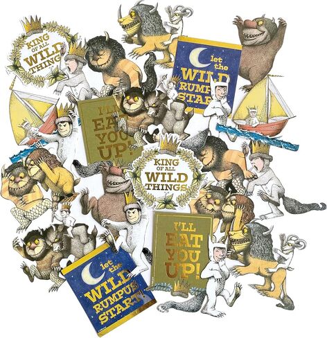 Paper House Productions Where the Wild Things Are 24-Piece Scrapbook Die-Cut Foil Accent Sticker Pack in Saudi Arabia