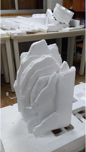 Crafare 4 Pack Craft Foam Blocks 14x7x1in Styrofoam Sheets for Art Projects in Kuwait