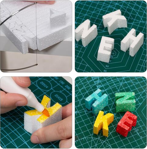 Crafare 4 Pack Craft Foam Blocks 14x7x1in Styrofoam Sheets for Art Projects in Kuwait