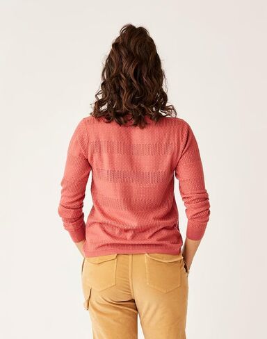 Carve Designs Womens Amara Pointelle Sweater in Saudi Arabia