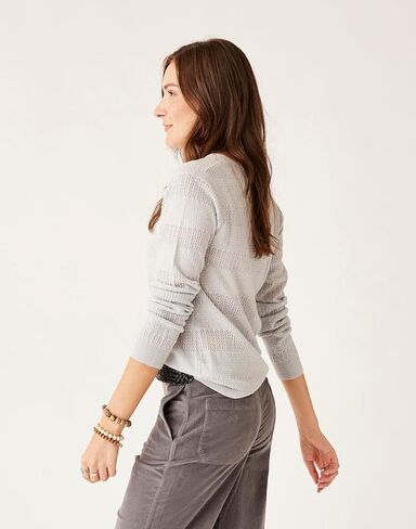 Carve Designs Womens Amara Pointelle Sweater in Saudi Arabia