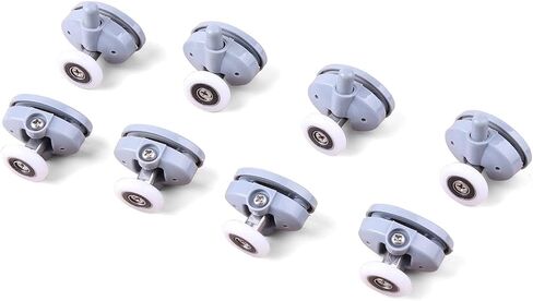 Smooth Set of 8 Single Shower Door ROLLERS /Runners /Wheels 23mm in Diameter in Saudi Arabia