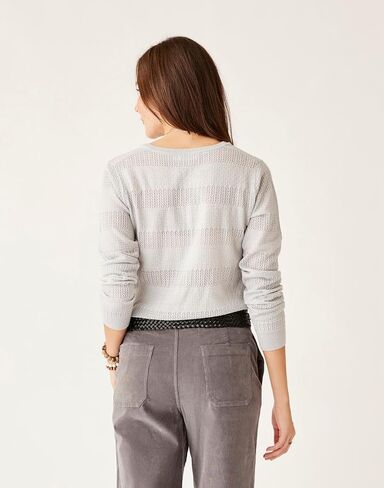 Carve Designs Womens Amara Pointelle Sweater in Saudi Arabia