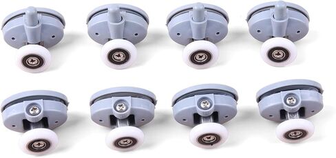 Smooth Set of 8 Single Shower Door ROLLERS /Runners /Wheels 23mm in Diameter in Saudi Arabia