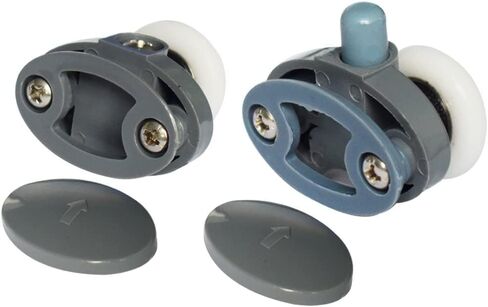 Smooth Set of 8 Single Shower Door ROLLERS /Runners /Wheels 23mm in Diameter in Saudi Arabia