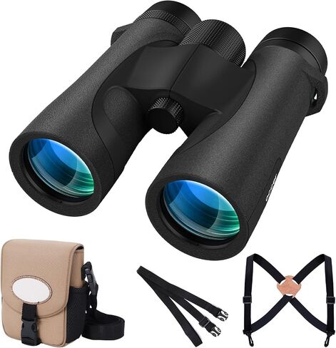 occer Waterproof Binoculars for Adults High Powered - 10x42 Binoculars with Crystal Clear View - Binocular with Long Range for Bird Watching Cruise Travel Boating Hunting Hiking in Kuwait
