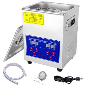 Ultrasonic Cleaner, 6L Heated Ultrasonic Parts Cleaner, Industrial Ultrasonic Carburetor Cleaner Machine with Digital Timer for Jewelry Eyeglasses Dental Instrument Coin Parts Cleaning, 110V