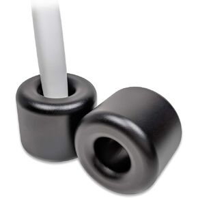 Mudai Aluminum Toothbrush Holder Stand, Pack of 2 (Matte Black)
