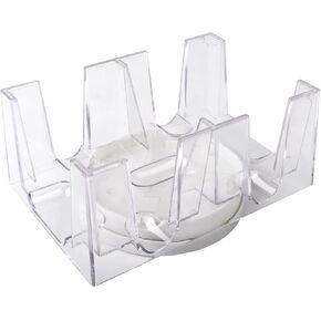 GSE 6-Deck Revolving Card Tray, 360° Rotating Playing Card Holder for Kids & Adults, Elder, and Little Hands. Swivel Cards Holders for Canasta, Hand & Foot, Rummy Card Games in Kuwait