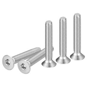 M3-0.5 x 14mm Flat Head Socket Cap Screws, 50 Pack 304 Stainless Steel Hex Socket Flat Head Screws, Full Thread, Countersunk Bolts