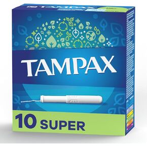 Tampax Tampons, Super, 10-ct