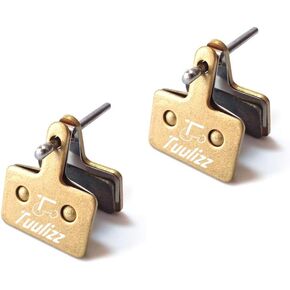 Bike Brake Pads, Disc Brake Pads & Spring (Metallic) for Mountain Bike Disc Brakes, 2 Pairs Bike Pads, Compatible with TRP Tektro Shimano Deore Br
