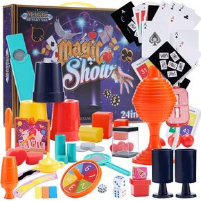 ENJOCASES Simple Magic Kit Over 70 Magic Tricks for Kids Ages 6-8, Magic Sets for Kids 10-12 with Magic Wand, Chalice, Coin Disappear,Ideal Magic for Kids Boys Girls