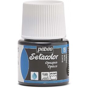 Pebeo Setacolor Opaque Fabric Paint 45-Milliliter Bottle, Black Lake in Kuwait