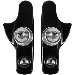 1 Pair Brake Pads, 5 Colors Aluminium Alloy Road Brake Shoes Drawer Brake Pads for Mountain Bike(Black)