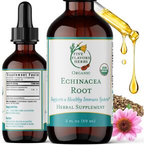 Five Flavors Herbs First Response Tincture - for Seasonal Discomfort, Upper Respiratory Support, Healthy Lungs, Immune System Support, Elderberry, OSHA, Yarrow, Herbal Supplement - 2 Fl Oz