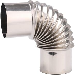 Boiler Water Heater Stainless Steel Elbow Vent Pipe For Gas Water Heater Diameter:6cm/2.36inch 90 Degree