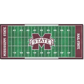 FANMATS 18725 Mississippi State Bulldogs Field Runner Rug - 30in. x 72in.
