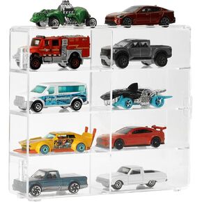 KISLANE Acrylic Display Case Compatible with Toy Cars, Matchbox Cars, 32 Slots Display Case for Toy Cars, Matchbox Cars(Extra Large-32 Slots)