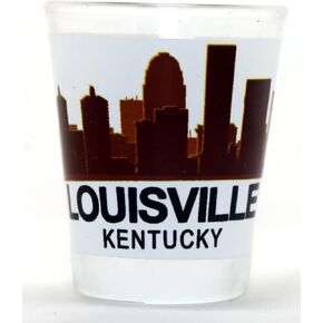 Louisville Kentucky Sunset Skyline Shot Glass