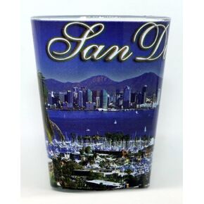 San Diego California Harbor Shot Glass