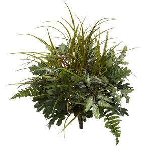 Nearly Natural 28in. Mix Greens (Set of 2) Artificial Plant, 2 Count