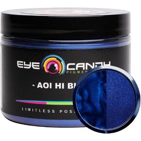 Eye Candy Premium Mica Powder Pigment “Aoi Hi Blue" (50g) Multipurpose DIY Arts and Crafts Additive | Woodworking, Epoxy, Resin, Paint, Nail Polish, Lip Balm (Aoi Hi Blue, 50G)