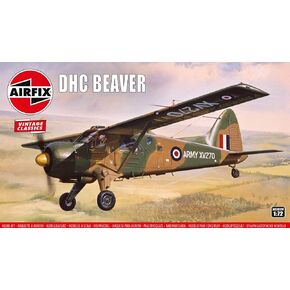 Airfix Vintage Classics Hawker Hurricane MK I 1:24 WWI Military Aviation Plastic Model Kit A14002V