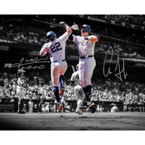Ikonic Fotohaus Juan Soto Aaron Judge Signed Photo Autograph Print Wall Art Home Decor, 8 x 10 Inch, White