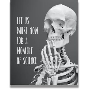Govivo Science pun wall decor - Classroom science decorations for middle school - Humorous wall art for teachers - Office decor or cubicle decor - 8x10 unframed print