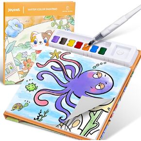 JoyCat Paint with Water Coloring Books for Toddler, Watercolor Painting Sets for Kids Ages 1-3 2-4, Arts and Crafts Drawing Activities Toy Christmas Birthday Gift for Boys Girls