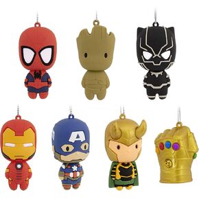 Hallmark Marvel Super Heroes Series Mystery Christmas Ornaments,Plastic, Set of 2 (0003HCM1161) in Saudi Arabia