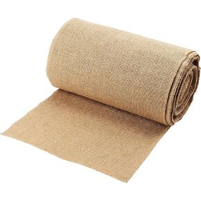 12 Inch x 65 Feet Natural Burlap Fabric Roll, 21 Yards Jute Burlap Fabric, Gardening Burlap Table Runner Roll for Home