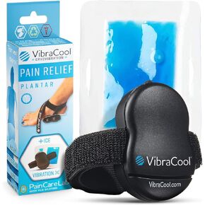 Plantar Fasciitis Relief - Vibrating Ice Pack - Intense Foot & Heel Pain Relief - Mechanical Stimulation - Cold Pad Device - As Seen on Shark Tank - Battery Powered