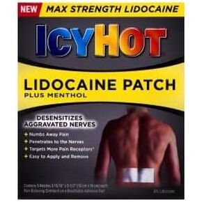 ICY HOT Lidocaine Patches, 5 Count