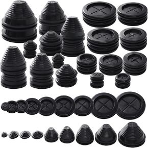 36 قطعة من الحلقات المطاطية لأسلاك الحلقات المطاطية لحماية الأسلاك في 9 أحجام متنوعة لجدار الحماية الصلبة ذات الفتحة المغلقة لجدار الحماية لأسلاك ثقب الحفر وسباكة الأجهزة الكهربائية in Kuwait