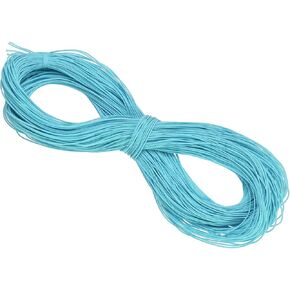 PATIKIL 109 Yards Elastic Cord Heavy Stretch String Rope 2mm Sky Blue for Crafting DIY Sewing Hook Straps Camping Tie Down Strap
