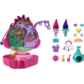 Polly Pocket Compact Playset, Pinata Party with 2 Micro Dolls & Accessories, Travel Toys with Surprise Reveals