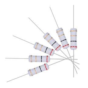 uxcell 30Pcs 2 Ohm Resistor, 2W 5% Tolerance Metal Oxide Film Resistors, Axial Lead, Flame Proof for DIY Electronic Projects and Experiments