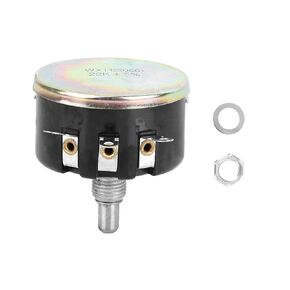 22K 5W Potentiometer,Single Turn Wirewound Potentiometer,X Straight Line Resistance Change Mode,for Voltage Divider,Rheostat and Current Controlleroltage Divider,Rheostat and Current Controller